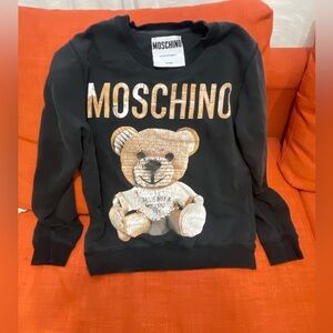 Moschino Black Teddy Bear Small size  Sweatshirt